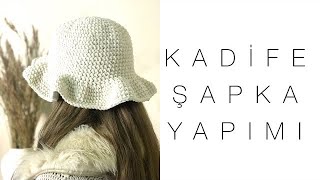 Kışlık Kadife Şapka Yapımı🤍  Diy Hat [upl. by Riffle]