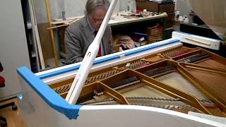 Paolo Fazioli tests white Fazioli F156 Grand Piano [upl. by Sivehc]