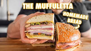 Best Muffuletta Of Your Life With Homemade Muffuletta Bread [upl. by Lemmy970]