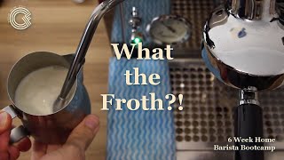 Texturing Milk 101 How to Froth Milk for Latte Art [upl. by Neenej278]