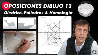 Homología y Sistema Diédrico Poliedros  Clase de Oposiciones a Secundaria Dibujo 12 [upl. by Aihsad617]