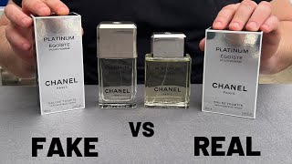 Fake vs Real Chanel Egoiste Platinum Perfume 100 ml [upl. by Itnahsa]