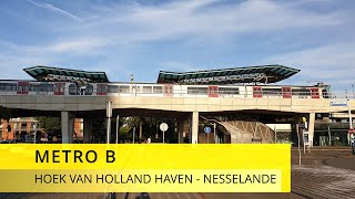 Classic Cabinerit  Metro Rotterdam  Lijn B Hoek van Holland Haven  Nesselande [upl. by Leone]