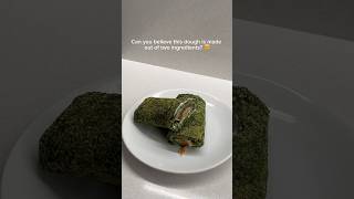 Glutenfree TWO ingredient spinach wrap🥰 healthyrecipes mealplanning highprotein [upl. by Eldnik759]