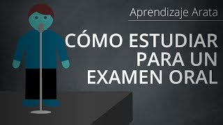 Cómo estudiar para un examen oral  Aprendizaje Arata 15 [upl. by Yentrac]