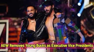 AEW Removes Young Bucks as Executive Vice Presidents [upl. by Verada]