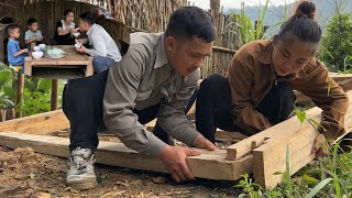 Thom and Her Husband Step by Step Completing the Wooden House and Cooking [upl. by Polly]