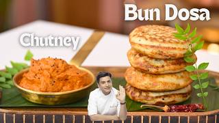 Instant Bun Dosa  Onion Tomato Chutney  Quick Snacks Recipe  Kunal Kapur Recipes  Lunch Dinner [upl. by Amr]