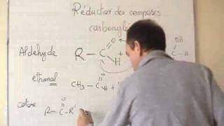 cours 1S  chimie  ch12 réduction des composés carbonylés [upl. by Yennej]