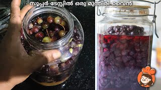 സൂപ്പർ ടേസ്റ്റിൽ ഒരു മുന്തിരി വൈൻ 🍇🍷 Grape Wine  Recipe Malayalam [upl. by Arden]