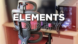 A MELHOR CADEIRA ERGONÔMICA EM 2024  Elements Sophy  Unboxing Montagem e Review [upl. by Yenolem]