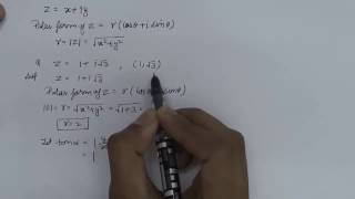 How To Find Polar Form of Complex Numbers Hindi Part  1  NCERT 11 Class Maths [upl. by Aveline]