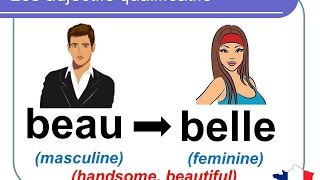 French Lesson 95  MUST KNOW Common Most used Adjectives  Adjectifs qualificatifs communs [upl. by Nelhsa]