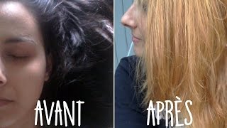 DECOLO  Première fois avec le kit de décoloration Manic Panic vol40 sur cheveux bruns [upl. by Nahguav]