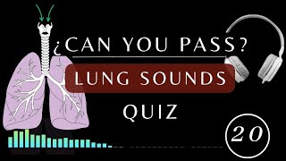 Name That Lung Sound Quiz  Normal and Abnormal lung sounds types respiratory [upl. by Akema]