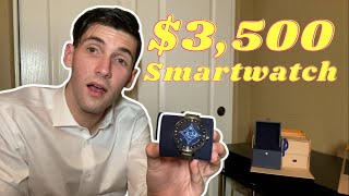 LOUIS VUITTON SMARTWATCH  Tambour Horizon Connected Watch  Review amp Unboxing [upl. by Ainalem]