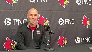 Louisville special teams coordinator Karl Maslowski [upl. by Eenoj]