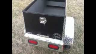 5ft Cargo Box Aluminum Lighweight Motorcycle Trailer [upl. by Ahsekat]