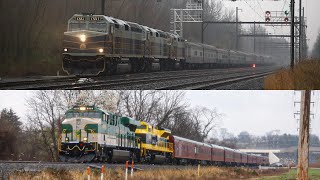 CSX P001 amp NS 955 OCS Trains In Bucks County amp Mechanicsburg PA 41224 [upl. by Eadahs359]