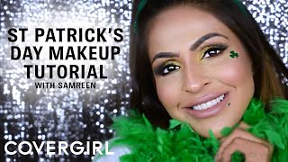 Easy Eyeshadow Tutorial St Patricks Day Makeup  COVERGIRL [upl. by Damahom]