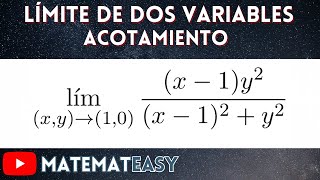 📌 Límites de Dos Variables  Acotamiento Mayoración o Estricción Cambio de Variable Ejercicio 18 [upl. by Alwitt302]