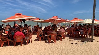 🏝️MOVIMENTO DA PRAIA DE TAPERAPUAN NESSE DOMINGO PORTO SEGURO BARRACA DO GAÚCHO [upl. by Akinod]