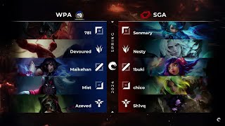 PCL Week8 Day1 SGA vs WPA game2 [upl. by Edda]