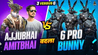 BADLA TIME😈6 PRO BLACK BUNNY BUNDLE VS AJJUBHAI AND AMITBHAI BEST CS FF GAMEPLAY  GARENA FREE FIRE [upl. by Ehling]