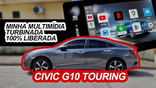 CIVIC G10 TOURING com multimídia ORIGINAL TURBINADA Tudo liberado Rápido e sem travamento [upl. by Omland]