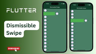 Flutter Dismissible Swipe ClutchCoders flutter dart shortvideo development coding videos ui [upl. by Annaynek]