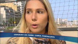 Carol Portaluppi aceita desafio e mostra que é boa de bola [upl. by Cathee364]