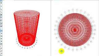 Mohammad aljawhary Cylindrical Water Tank  Domes  Shells using SAP2000 [upl. by Ellecram826]