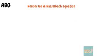 Henderson Hasselbach equation  ABG course [upl. by Bekah]