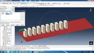 Abaqus ExplicitModeling Domino Effect [upl. by Ahcatan]