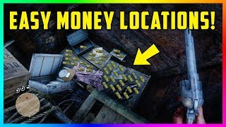 All Gold Bar amp Easy Money Locations  Red Dead Redemption 2 [upl. by Tab]