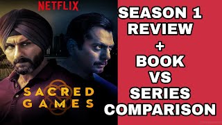 SACRED GAMES SEASON 1 REVIEW BOOK VS SERIES COMPARISON [upl. by Arama942]