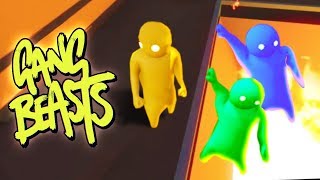 HE PUSHED THEM INTO THE PIT The Pals Gang Beasts [upl. by Tan]