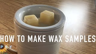 How To Make Wax Melt Samples [upl. by Buffum]