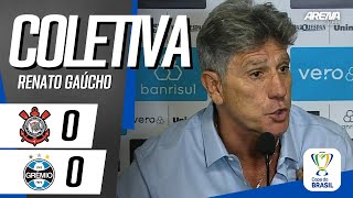 COLETIVA RENATO GAÚCHO  AO VIVO  Corinthians x Grêmio  Copa do Brasil 2024 [upl. by Brion]