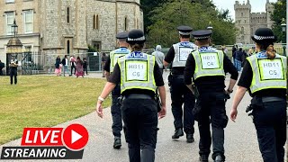 🛑 LIVE Windsor Castle Protest 🎥 [upl. by Eseerahs750]