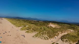 Dji avata 2 Harlech Beach Gwynedd Wales [upl. by Ocirnor708]