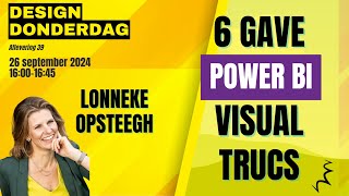 6 gave Power BI visual trucs  DD39 [upl. by Atinnor]