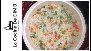 Como hacer Arroz Blanco con Vegetales Receta de Arroz Blanco [upl. by Ingmar572]