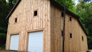 How we trim out a window for Rough Cut Board amp Batten Barn siding [upl. by Ellehcem]