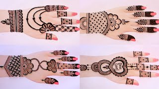 New Floral Back hand mehndi design simple mehndi  mehndi ka design Mehndi design  Mehndi [upl. by Yanad]