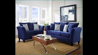 Unique Designed Blue Sofa at Minimalist Living Room [upl. by Polly]