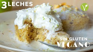 Postres veganos  Tres leches saludable y sin gluten [upl. by Mandelbaum]