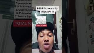 PTDF scholarship interview short tips [upl. by Dominique]