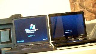 Windows xp vs windows vista boot [upl. by Belldame]