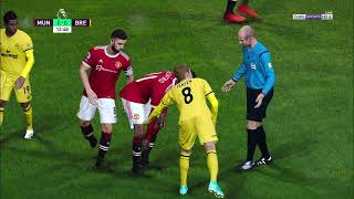 Manchester United Vs Brentford eFootball PES 2021 season update 24 [upl. by Eveam]